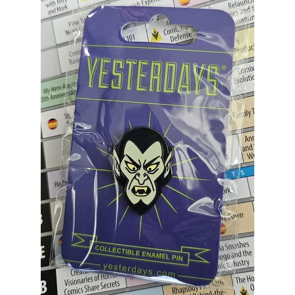 SDCC 2026 Yesterdays Scooby-Doo Villian 6 Pin Set LE 200 w/ sticker and lanyard
